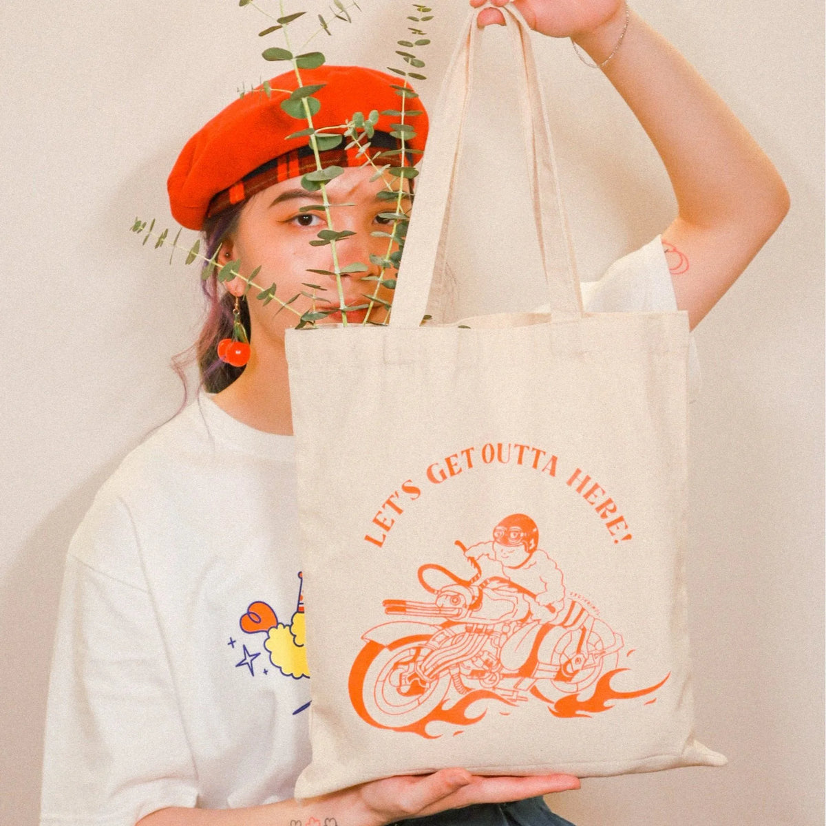 Baddie Biker Tote Bag