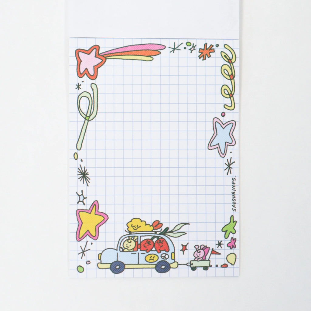 Checkered Decora Memo Pad