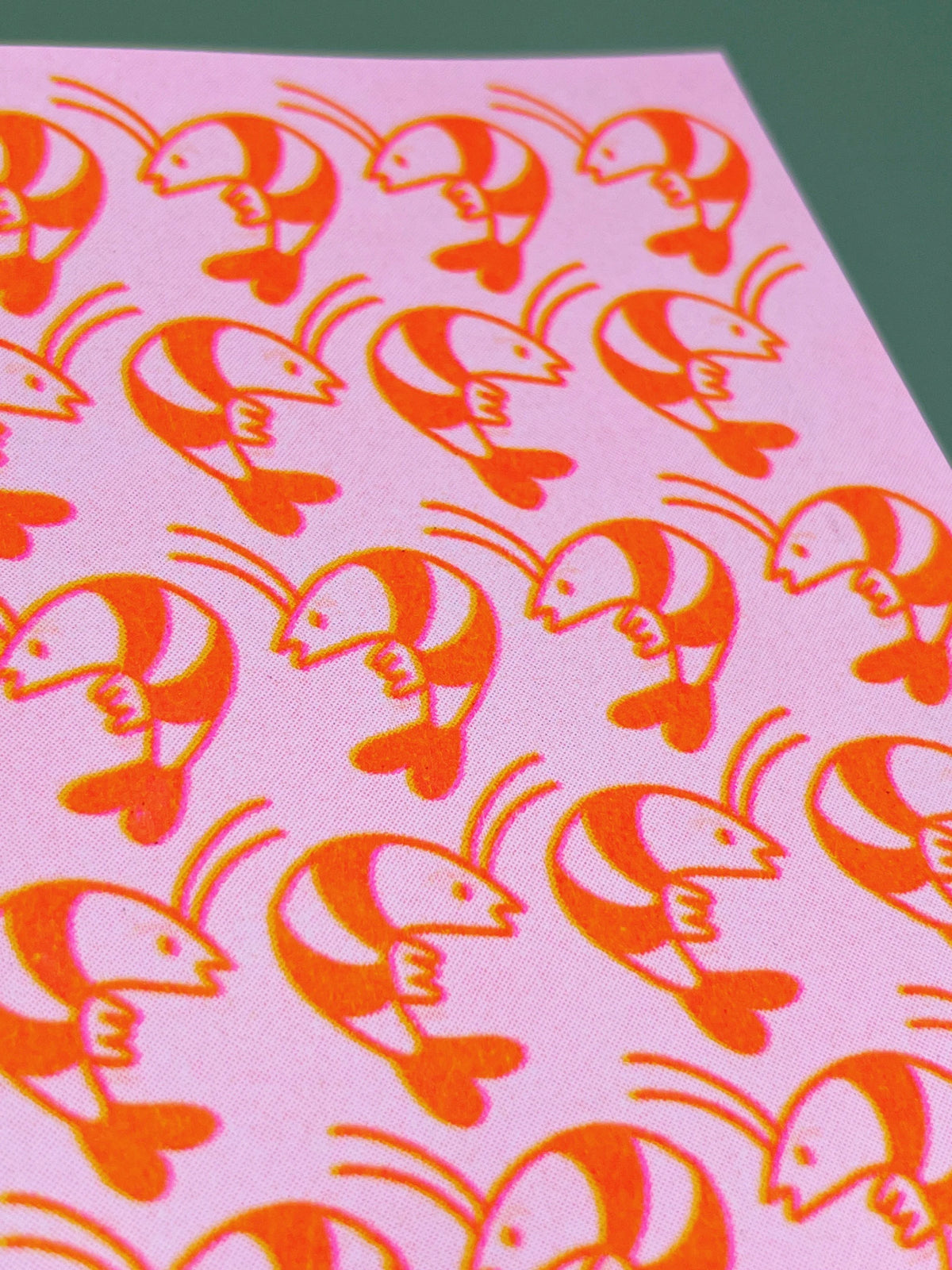 Dazzling Shrimps Risograph