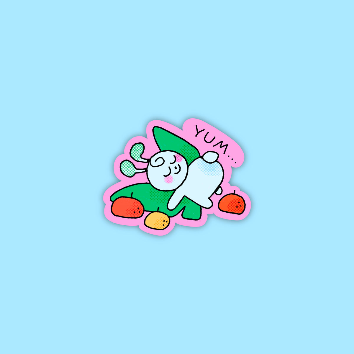 Full Tummy Sticker