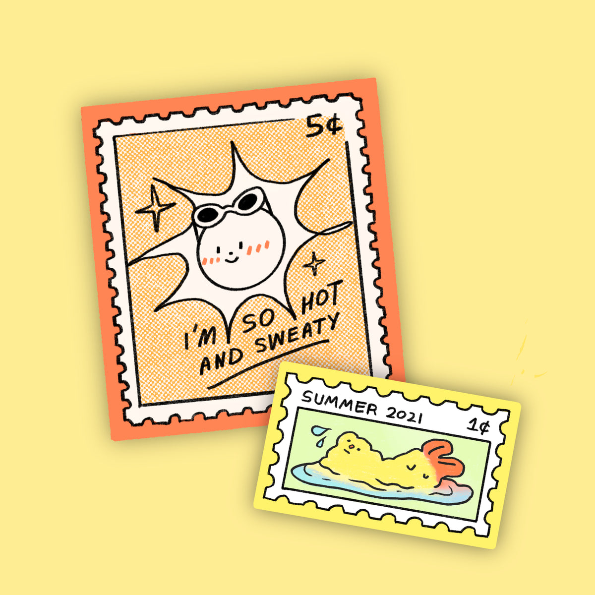 Hot & Sweaty Sticker Set