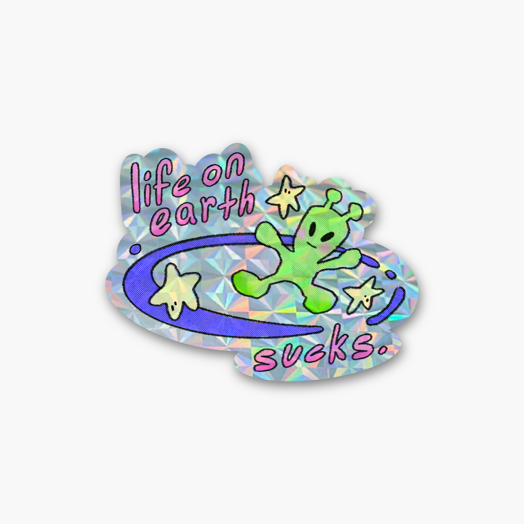 Life's Tough! Prismatic Sticker