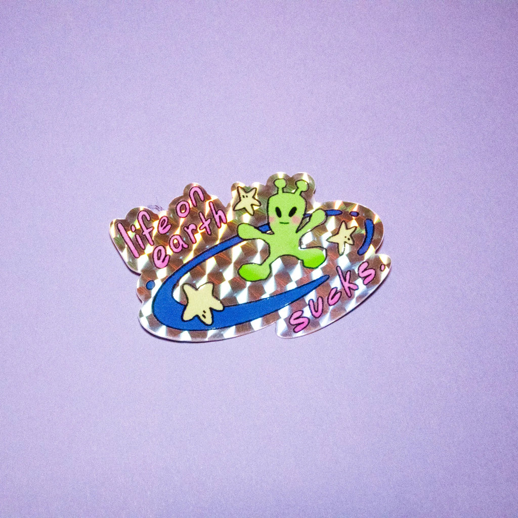Life's Tough! Prismatic Sticker