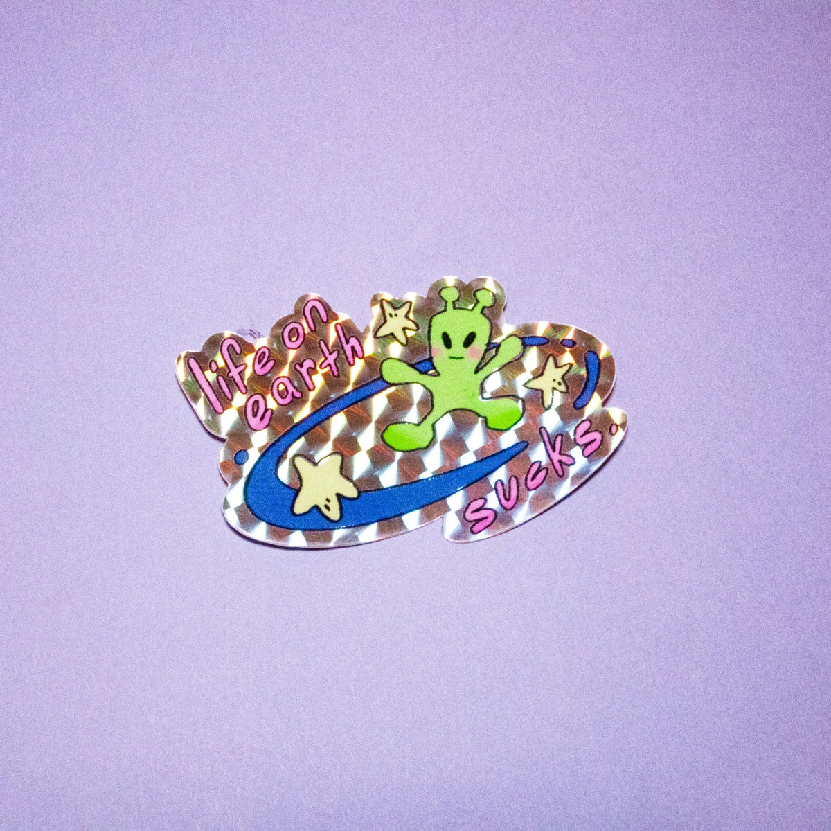 Life's Tough! Prismatic Sticker