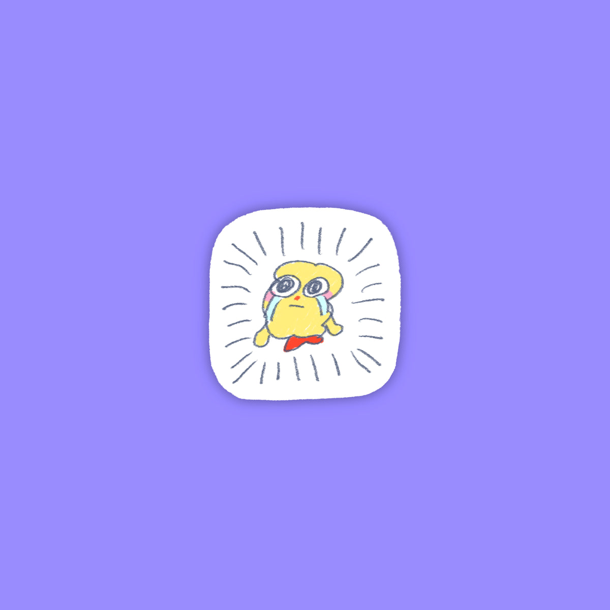 Overwhelmed Shrimp Sticker