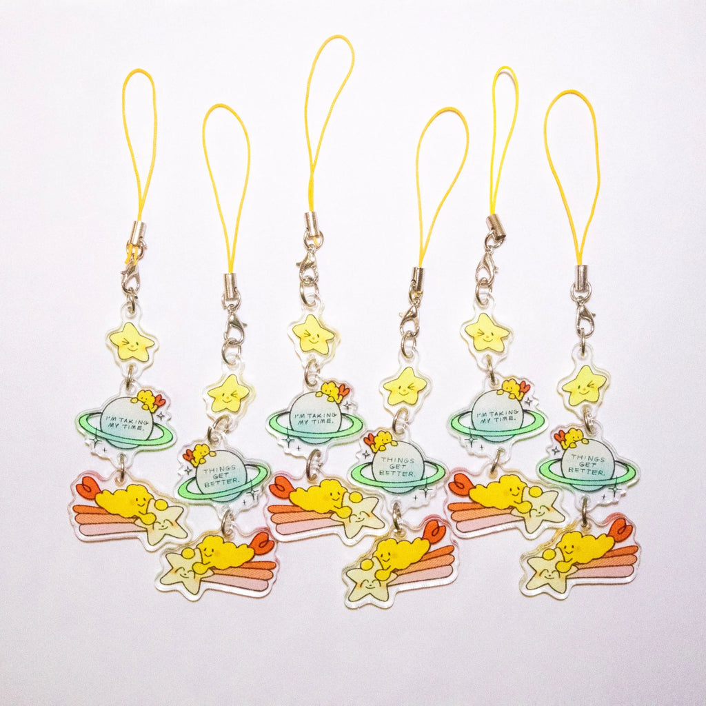 Peace & Love Phone Charm