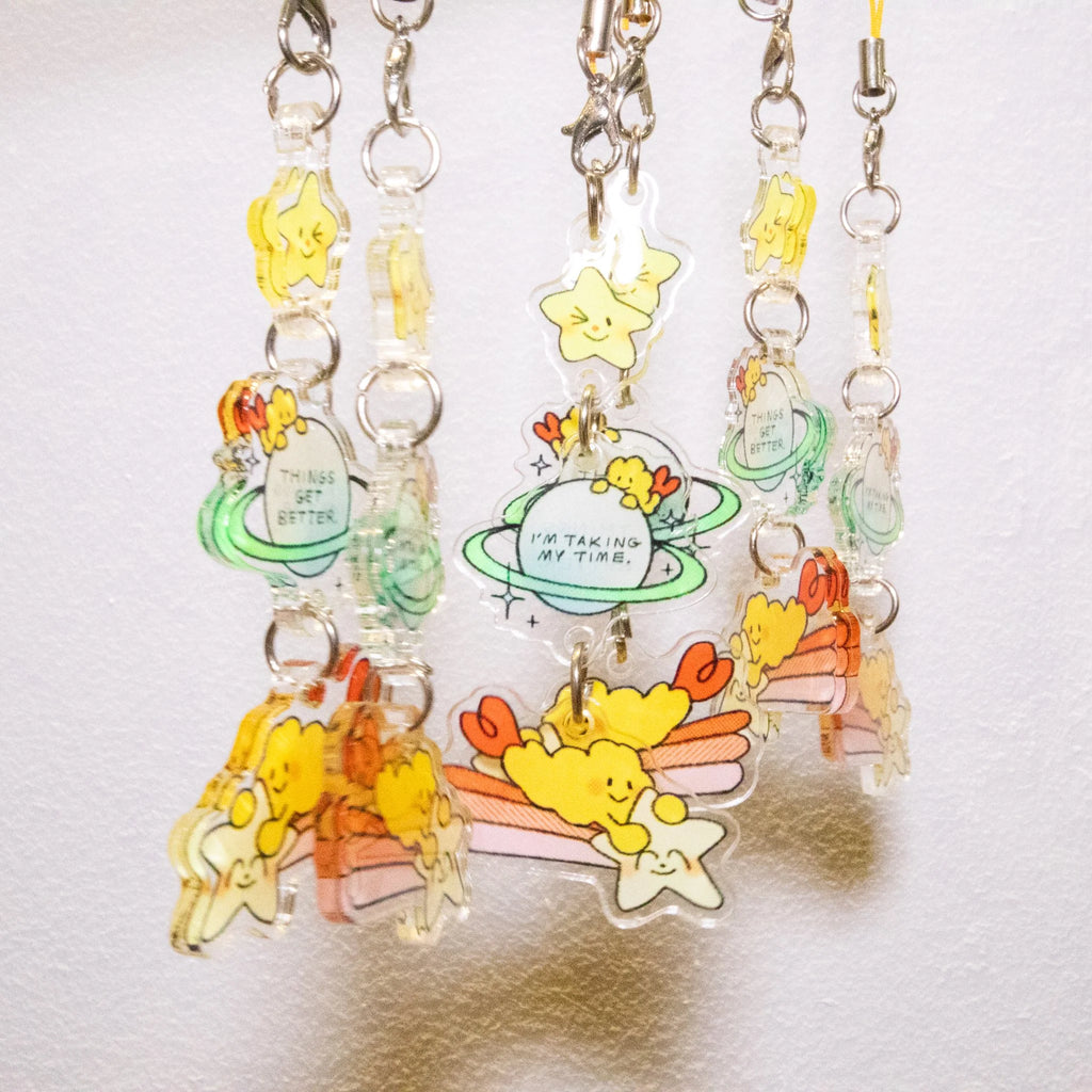 Peace & Love Phone Charm
