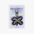 Rest Well Chrome Keyring