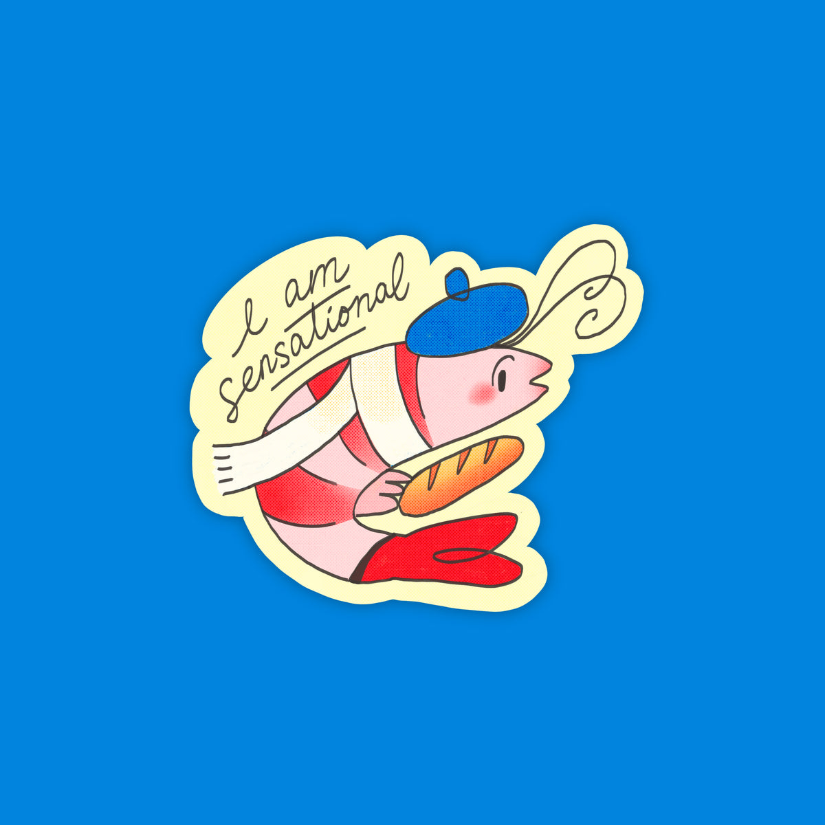 Sensational Shrimp Sticker
