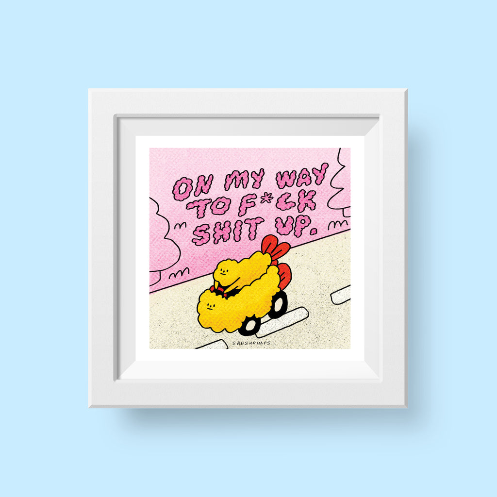 Shrimp Ride Print