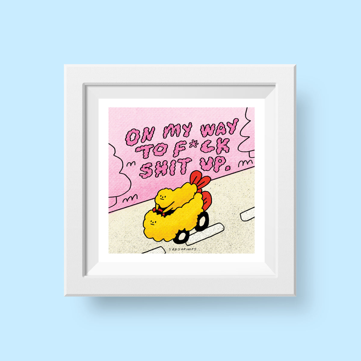 Shrimp Ride Print