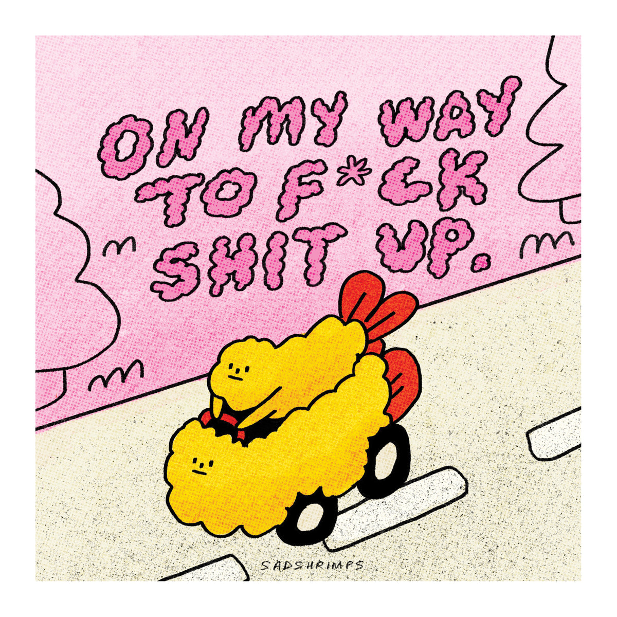 Shrimp Ride Print