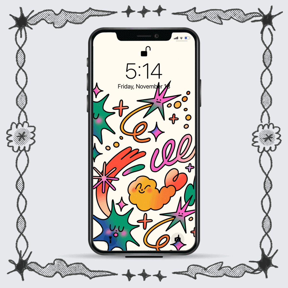 Shrimp Wallpaper [Set of 3]