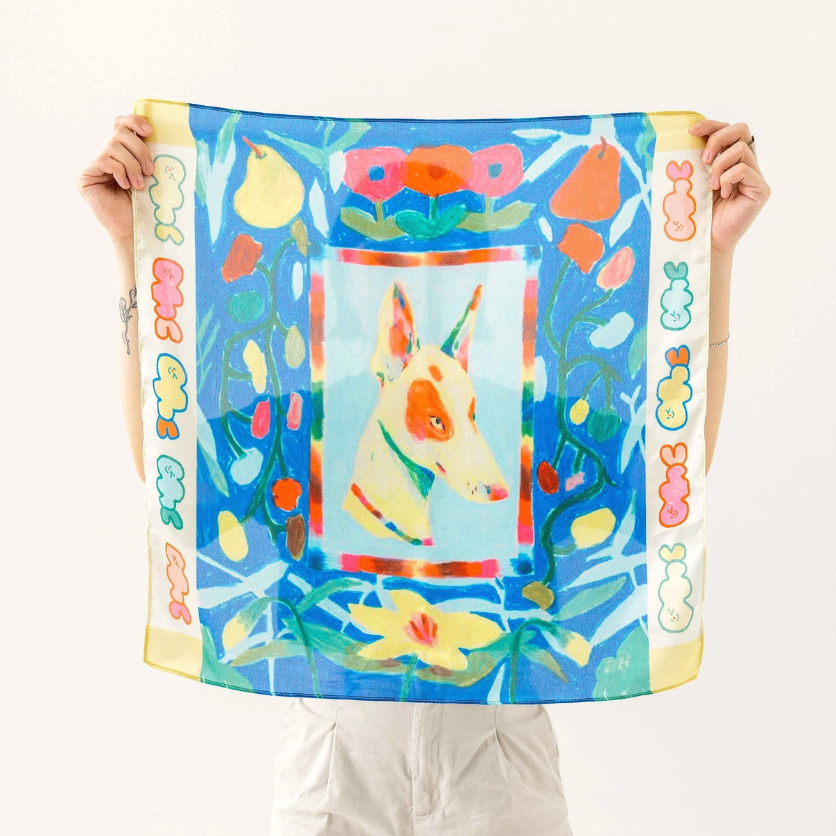 Sour Flower Silk Bandana