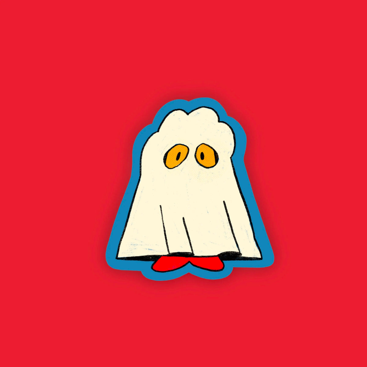 Spooky Shrimp Sticker