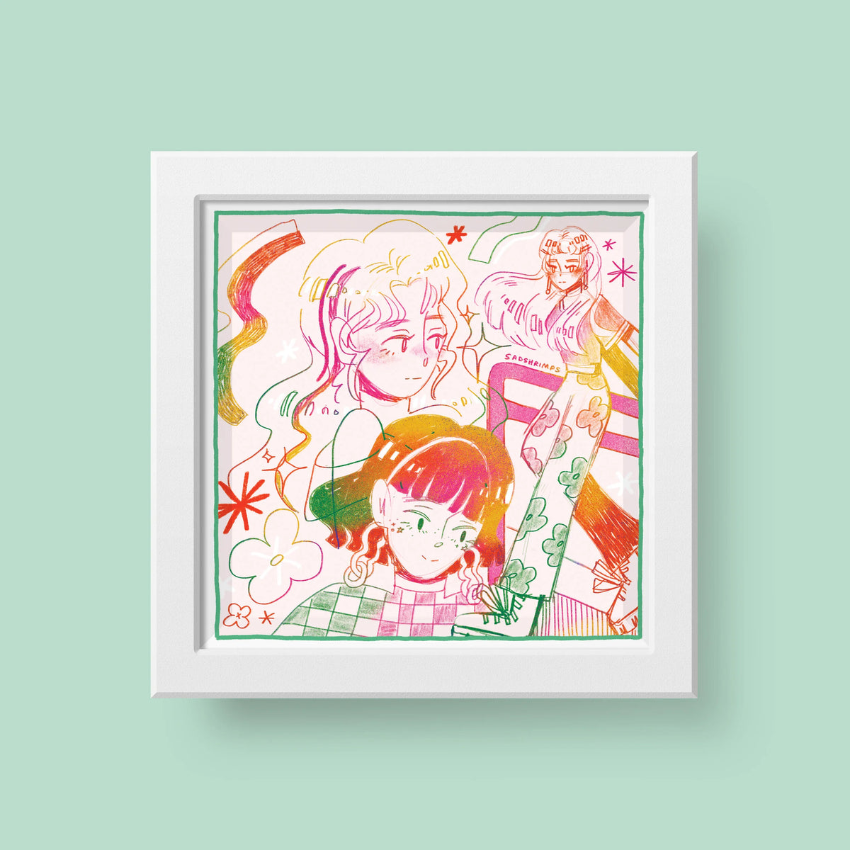 Spring Gradient Print