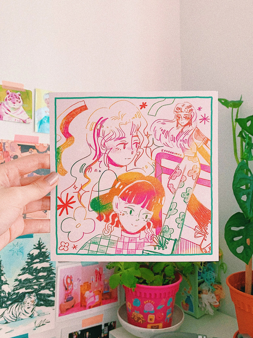 Spring Gradient Print
