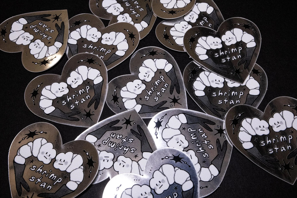 Shrimp Stan Mirror Sticker