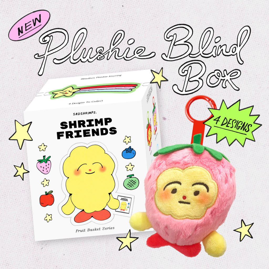 Shrimp Friends Plushie Keyring [Blind Box]