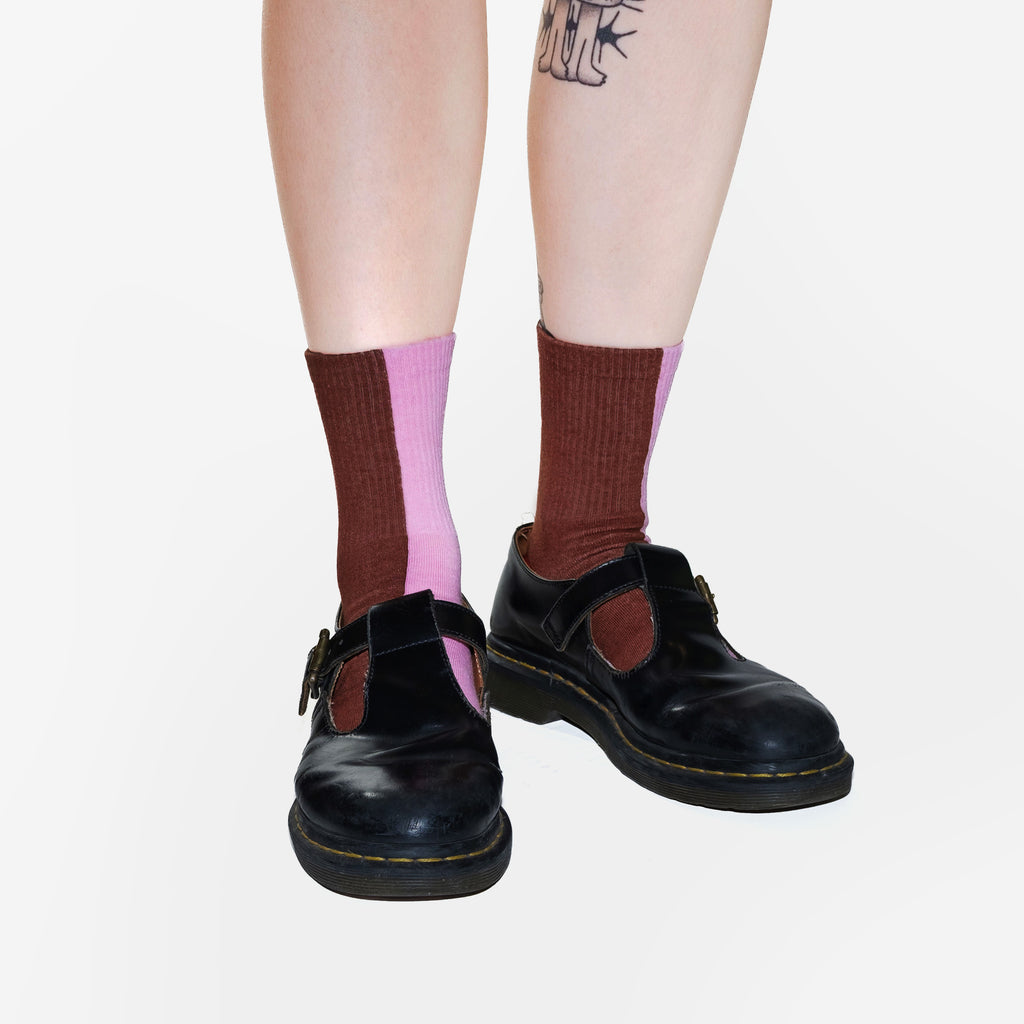 Sundae Split Socks [Strawberry & Chocolate]