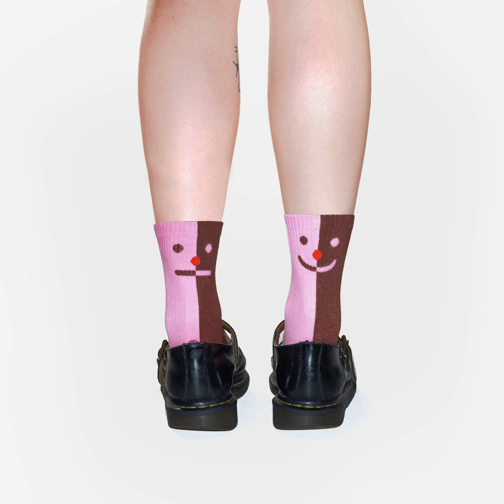 Sundae Split Socks [Strawberry & Chocolate]